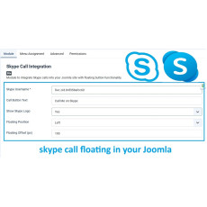 Joomla Skype Integration with floating options